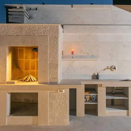 וילה Luxury Heated Pool, 6 Persons, Jacuzzi, Sea View *